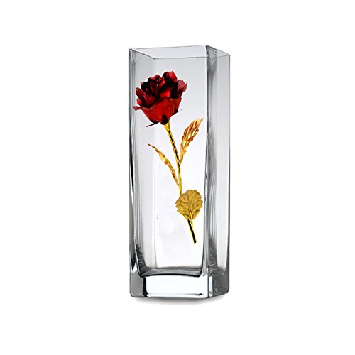 Unite Stone 24k Gold Rose, Mothers Day Rose Flower Gifts for Her Artificial Flowers Red Rose Flowers Artificial for Decoration,Great Gifts for Girlfriend Gift,Wedding,Mom Gifts,Valentines,Birthday