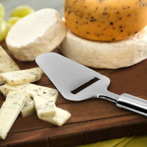 TOPULORS Cheese Slicer Stainless Steel, Cheese Knife Heavy Duty Plane Cheese Cutter, Shaver, Server For Semi-Soft, Semi-Hard Cheese