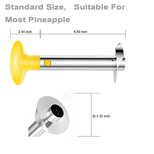 SameTech Easy Kitchen Tool Stainless Steel Fruit Pineapple Peeler Corer Slicer Cutter