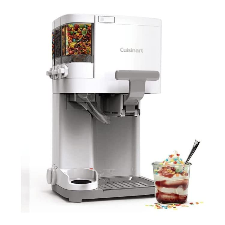 Cuisinart Ice Cream Machine 1.5 Quart Mix It in Soft Serve, Yogurt, Sorbet, Sherbet Maker, Standard, White