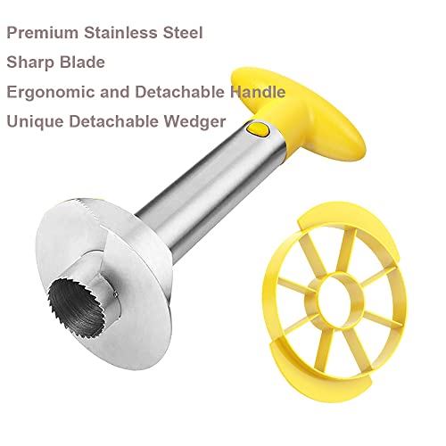 SameTech Easy Kitchen Tool Stainless Steel Fruit Pineapple Peeler Corer Slicer Cutter