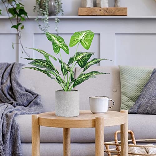 WUKOKU 16" Small Fake Plants Artificial Potted Faux Plants Desk Plant for Home Office Farmhouse Kitchen Shelf Indoor Decor