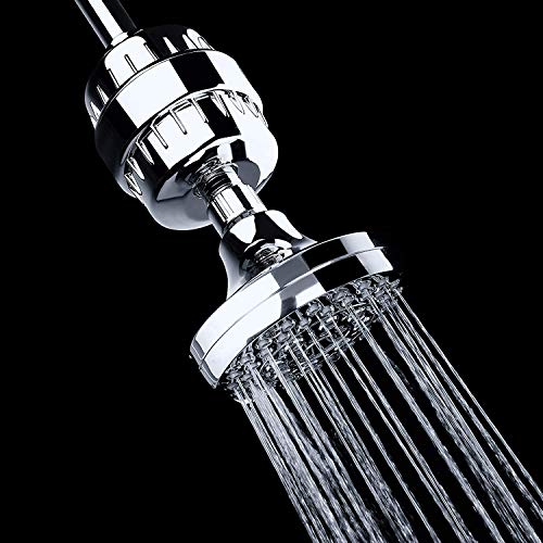 AquaBliss High Output Revitalizing Shower Filter - Reduces Dry Itchy Skin, Dandruff, Eczema, and Dramatically Improves The Condition of Your Skin, Hair and Nails - Chrome (SF100)