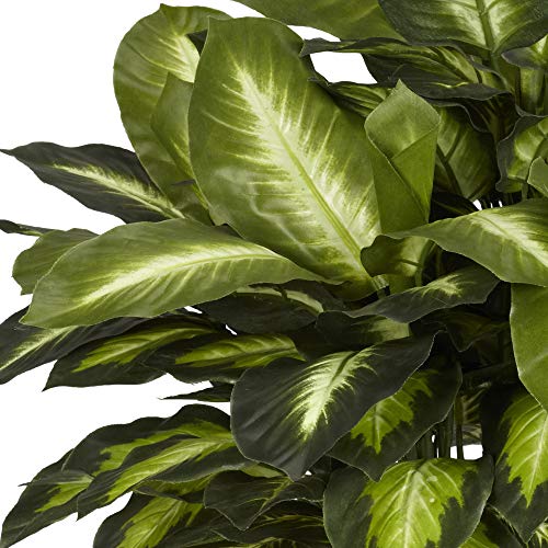 Nearly Natural 6639 24in. Golden Dieffenbachia Silk Plant, Green