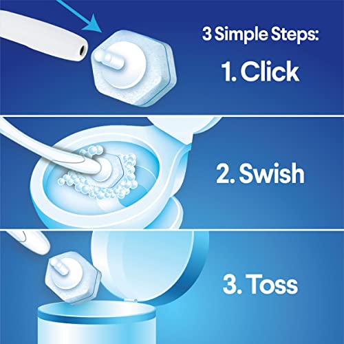 Clorox ToiletWand Disposable Toilet Cleaning Kit, Toilet Brush, Toilet and Bathroom Cleaning System with Storage Caddy and 16 Disinfecting ToiletWand Refill Heads (Package May Vary)